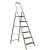 Стремянка "Стэлс" алюминиевая бытовая 6 ступ, Н=1,24м, вес 3,9 кг