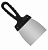 Шпатель фасадный L=100мм нерж.сталь, пласт.ручки (12-5-100)